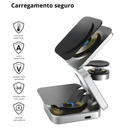 Carregador Magnético Sem Fio Dobrável 3 em 1 - Dock Station