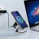 Carregador Magnético Sem Fio Dobrável 3 em 1 - Dock Station