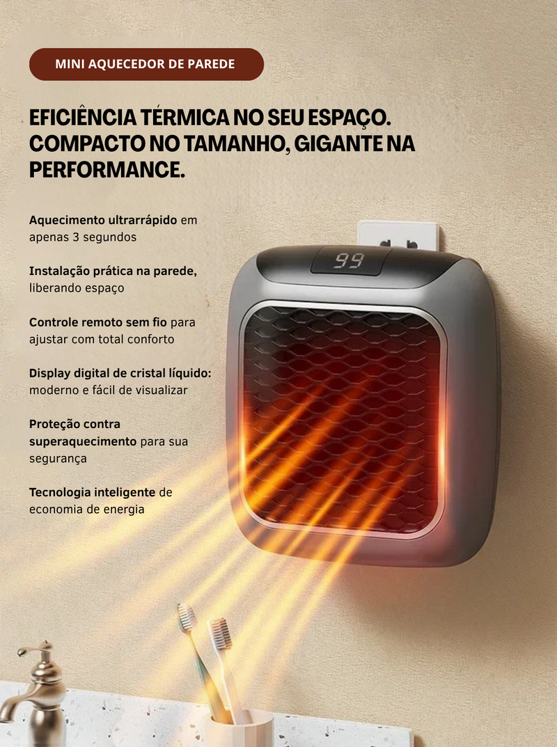 ThermoPlug™ – Mini Aquecedor Inteligente de Tomada