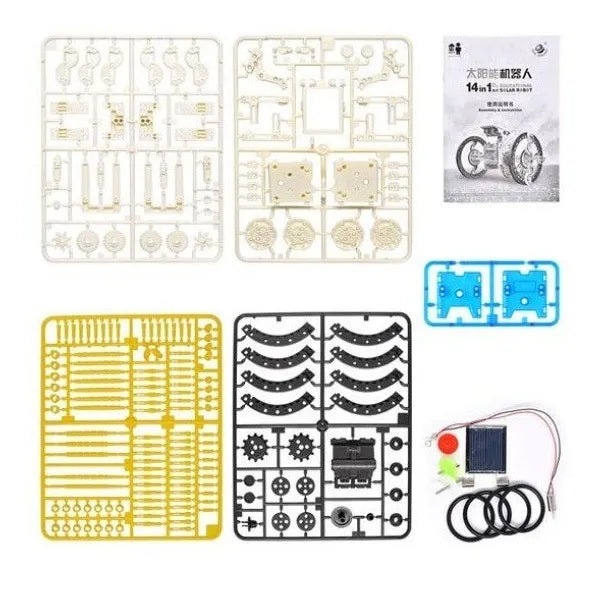 Robô Solar 13 em 1 - Monte, Aprenda e Brinque!