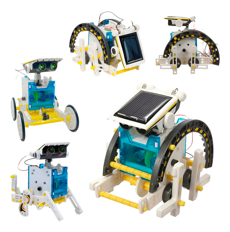 Robô Solar 13 em 1 - Monte, Aprenda e Brinque!