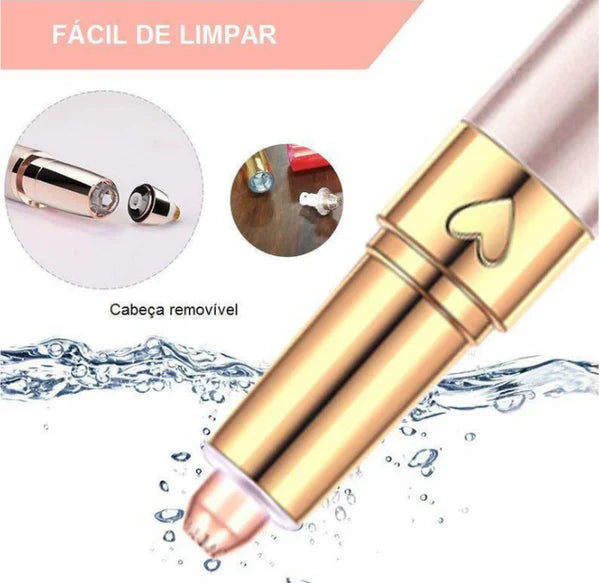 Caneta Depiladora para Sobrancelhas Elétrico Recarregável Com Usb
